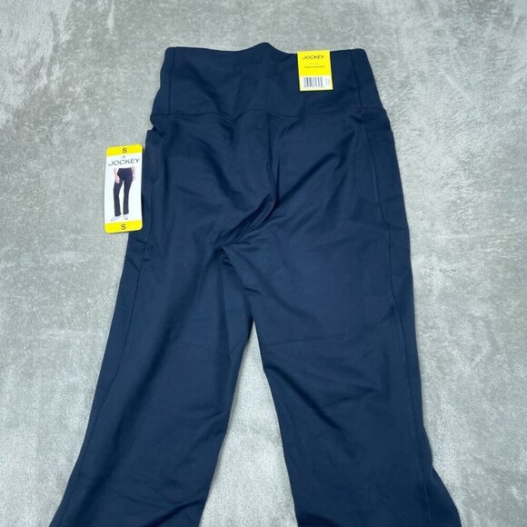 Jockey Womens Studio Flare Pants Neo Navy Size S Polyester/Spandex  NWT 6567 - Picture 2 of 9